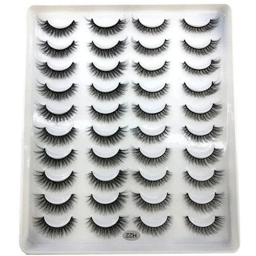 20pairs false eyelashes - false, mink